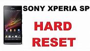 HOW TO HARD RESET SONY XPERIA SP - MANUAL RESET - FROZEN??