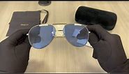 Gucci GG0356S 007 Gold Fashion Pilot Sunglasses 61mm