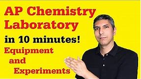 AP Chem - Laboratory Review - Equipment, Experiments, and Error Analysis