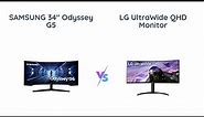 🔥 Samsung Odyssey G5 vs LG UltraWide | Gaming Monitor Showdown!