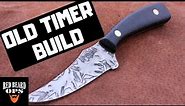 Knife Build - Mustard Patina - Old Timer Sharpfinger Replica