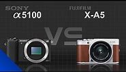 Sony alpha a5100 vs Fujifilm X-A5
