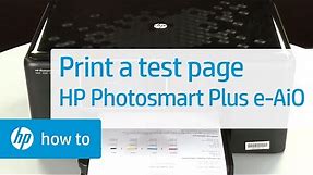 Printing a Test Page | HP Photosmart Plus e-All-in-One Printer (B210a) | HP