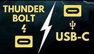 What’s the difference? | USB-C vs THUNDERBOLT?