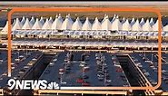 Aerial footage: Denver International Airport