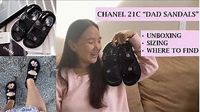 CHANEL 2021 Cruise (21C) "Dad Sandal" Shoes: Unboxing, Sizing Guide, Try On, & Where to Find.