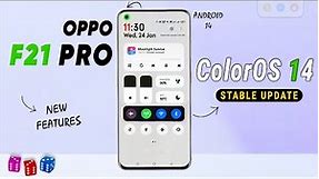 Oppo F21 Pro New Update | ColorOS 14 Full Review | ColorOS Background Stream Features | Android 14🔥🔥