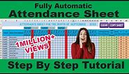 #82-How to Make Automated Attendance Sheet in Excel - Step by Step Tutorial