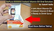 DePura 60000IU Vitamin D3 Oral Solution Quick Guide | Ready to Drink | Instant Vitamin D3 Boost