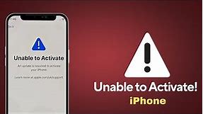 Unable to Activate. An Update is required to activate your iPhone? What Does it Mean?