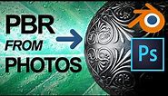 How To make PBR Textures | Photoshop & Blender Beginner Tutorial