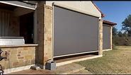 Retractable Motorized Sun Screens Install on Large Patio