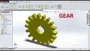 SolidWorks Tutorial How to Design Gear