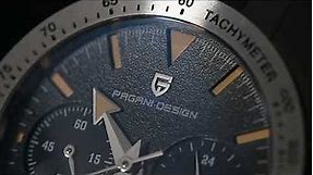 PAGANI DESIGN PD1766 Men's Chronograph Quartz Watches 40mm Stainless Steel Sports Wristwatch
