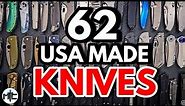 My USA Made Pocket Knife Collection - 62 Knives