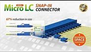 Micro LC Snap-in Connector & Stackable Adapter by ACON OPTICS