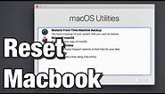 How to Reset a Macbook Air to Factory Settings