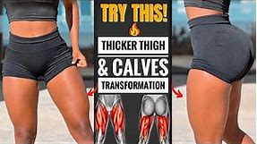 Grow THICKER THIGHS & CALVES In Just 10 Mins | All Levels At Home Leg Workout