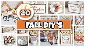 20 *MUST SEE** Fall DIY'S | Easy High-End Fall Home Decor DIY's | Fall 2023