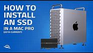 How to install a PCIe SSD in a Mac Pro (2019 - current) MacPro7,1