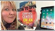 Quick video on How to Open the Control Center on an iPad