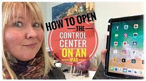 Quick video on How to Open the Control Center on an iPad