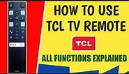 How To Use TCL Remote Control || How To Use TCL TV Remote || TCL Remote Kaise Use Karein [Explained]