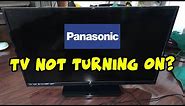 How to Fix Your Panasonic TV That Won't Turn On - Black Screen Problem