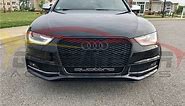 2013-2016 Audi RS4 Honeycomb Grille with Quattro in Lower Mesh | B8.5 A4/S4