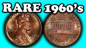 MOST VALUABLE PENNIES FROM THE 1960'S - SUPER RARE PENNIES WORTH MONEY!!