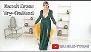 Gill Ellis-Young – Maximum Cleavage Beach Dress Try-On // Beach dresses and evening dresses