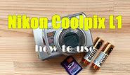 Y2K digital camera 2000s | Nikon Coolpix L1 how to use