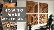 How To Make Geometric Wood Wall Art DIY