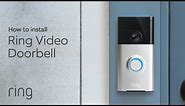 How To Replace a Wired Doorbell with Ring Video Doorbell DiY Install | Ring