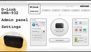 D-Link DWR-932 portable 4G router Wi-Fi • Admin panel login and settings overview