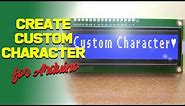 lcd custom character for arduino