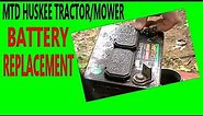 Replace a MTD Huskee lawn Tractor Mower Battery | FAST EASY ⭐️⭐️⭐️⭐️