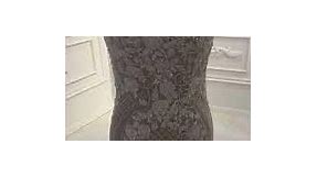 Dark champagne mermaid lace sparkling lace beading wedding dress say yes to the dress bridal shop