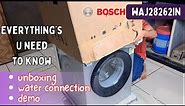Bosch 8kg Front Load Washing machine WAJ28262IN Unboxing, Installation & Demo. Bosch washing machine