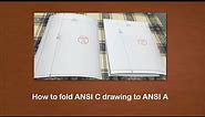 How to fold ANSI C drawing to ANSI A