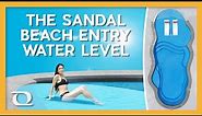 The Sandal Beach Entry Pool Water Level | Thursday Pools