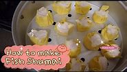 How to make homemade fish shumai(siumai) | Make a Hong Kong Street food | Fish shumai recipe