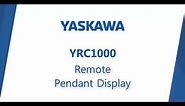 Remote Pendant Display: YRC1000 Robot Controller