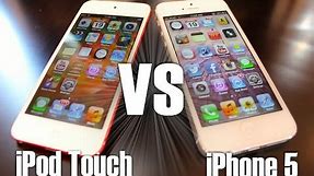 iPod Touch 5th Gen & iPhone 5 Comparison (Design,Speed, & Camera Comparison) + Brief Review