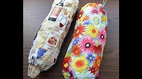 How to Sew a Quick and Easy Homemade Grocery Bag Holder - DIY Project