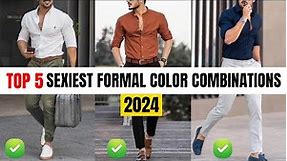 Top 5 Sexiest Color Combinations For Formal Men's Clothes | BEST Formal Dress Colors Combos For Men!