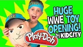 Little Flash's WWE Toy Opening with John Cena Play-Doh Surprise Egg! by KidCity