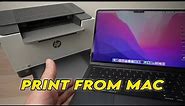 How to Setup HP LaserJet M209dwe Printer With Mac Computer to Print over Wi-Fi
