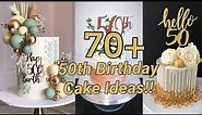 70+ 50th Birthday Cake Ideas🎂🎈🍾