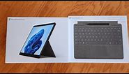 Microsoft Surface Pro 8 (Graphite) and Signature Type Cover (Platinum) - Unboxing & Hands-on